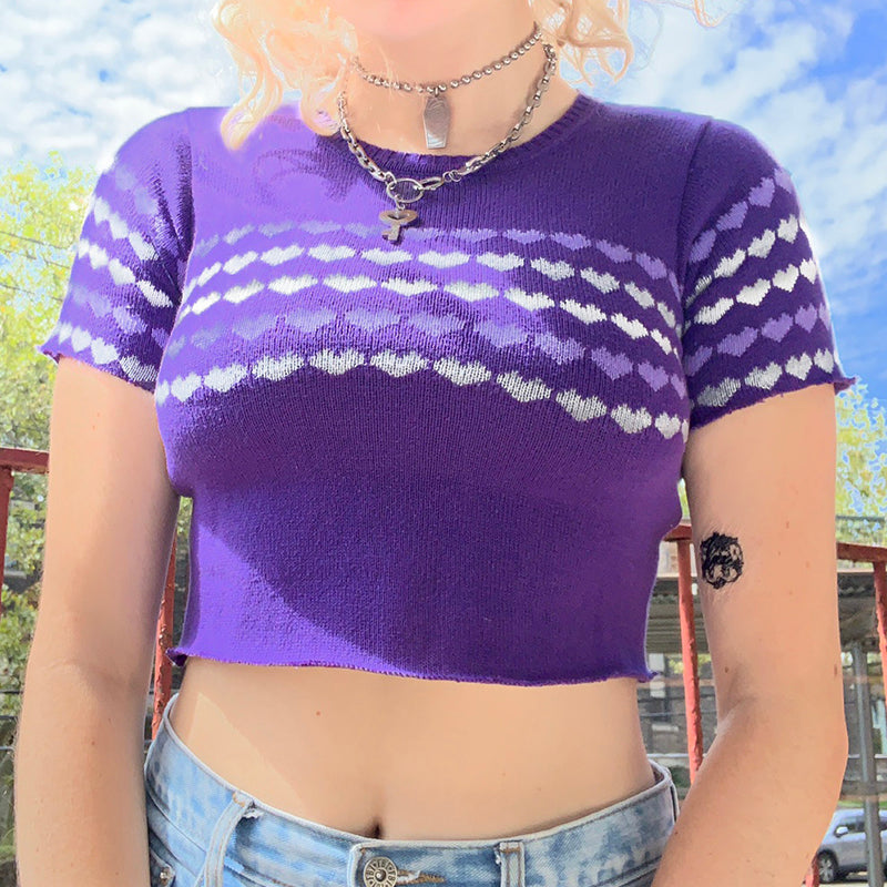 Knitted Purple Top - Zea Original