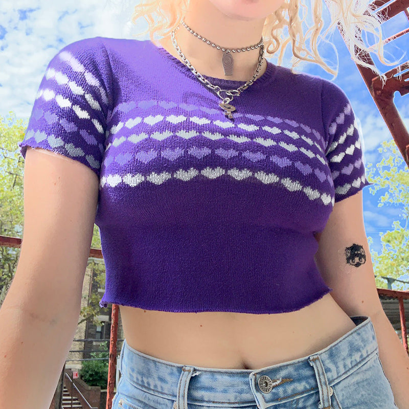 Knitted Purple Top - Zea Original